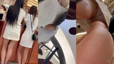 商城跟随偷窥买奶茶的漂亮闺蜜 身材都不错 大长腿 大屁屁